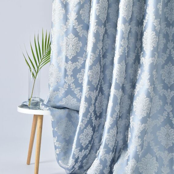 Тканина портьєрна жакардова Фіона V-1201 бірюза, фото 5