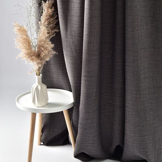 Ткань портьерная жаккардовая Марио V-25 темна сіра, фото 1