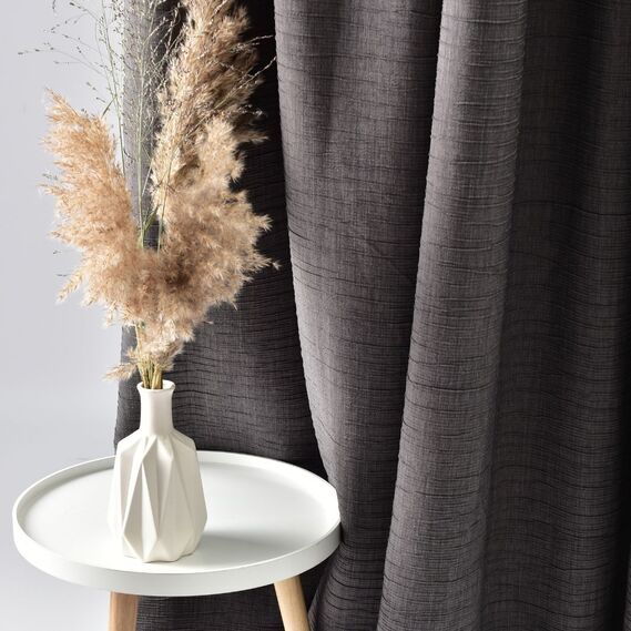 Ткань портьерная жаккардовая Марио V-25 темна сіра, фото 3