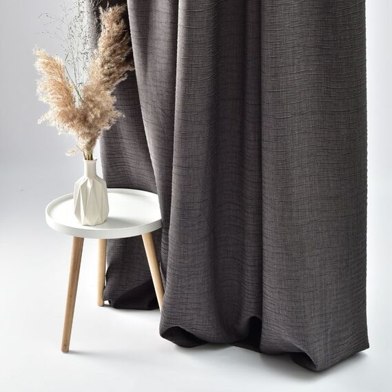 Ткань портьерная жаккардовая Марио V-25 темна сіра, фото 7