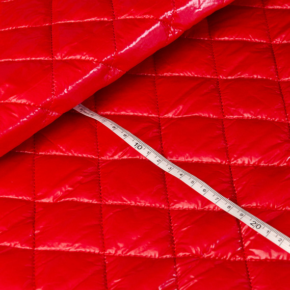 Ткань плащевая стеганная ЛАК с утеплителем червона, фото 4