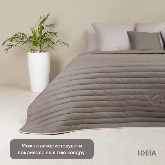 Bedspread Style ROYAL TM IDEIA 220х240 см сірий/беж, фото 4