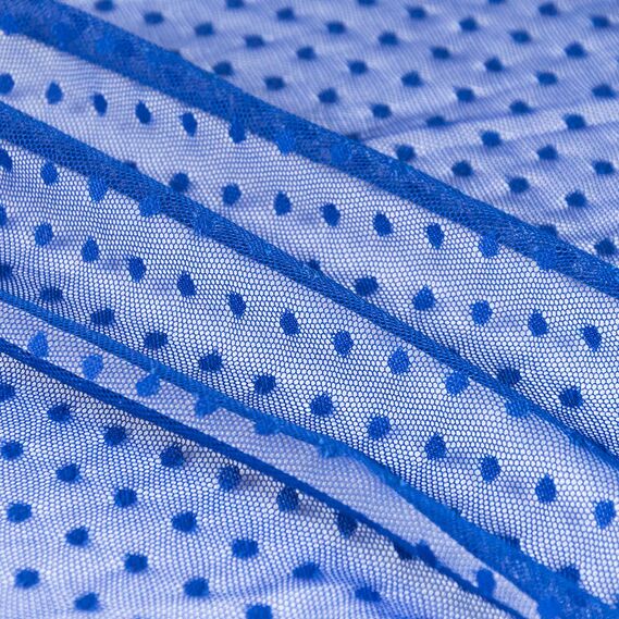 Ткань сетка Горох електрик, фото 1