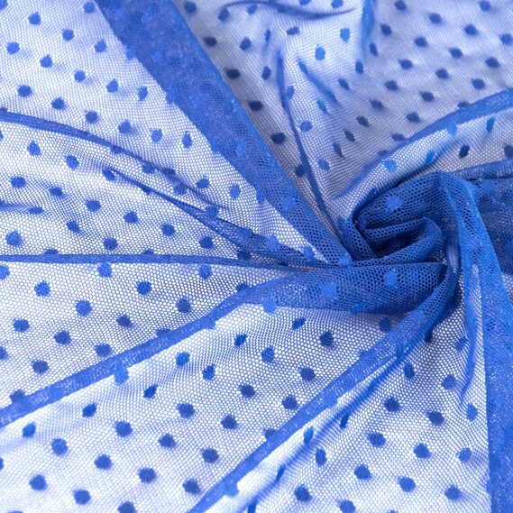 Ткань сетка Горох електрик, фото 2