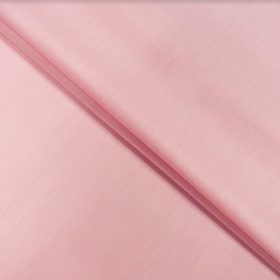 Тканина бавовна сатин для постільної білизни, натуральна тканина, постільна білизна 120 гр/м2 S-003В рожева однотонна, фото 1