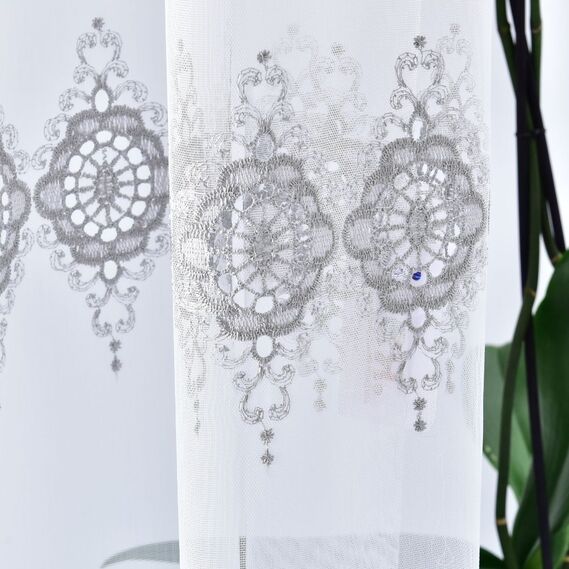 Тюль батист з вишивкою Голубіна V-gri, фото 6