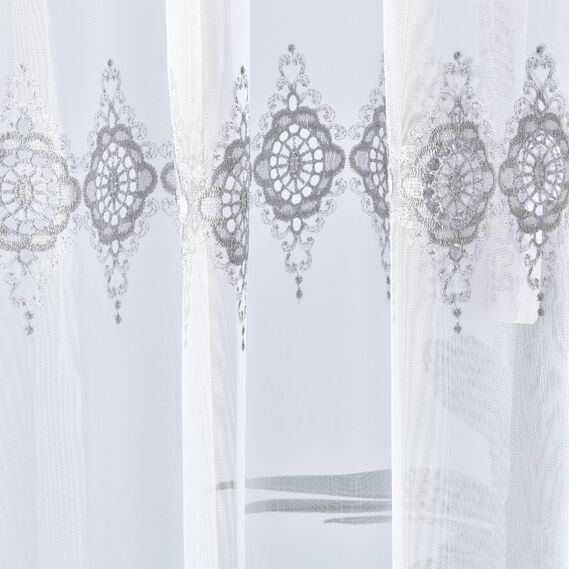 Тюль батист з вишивкою Голубіна V-gri, фото 8