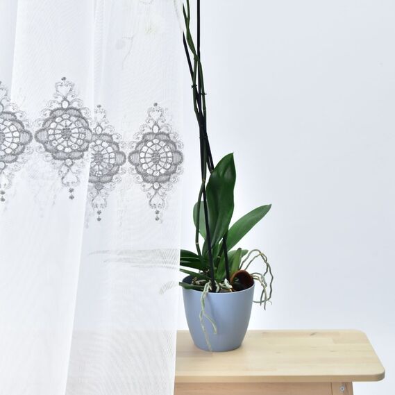 Тюль батист з вишивкою Голубіна V-gri, фото 9