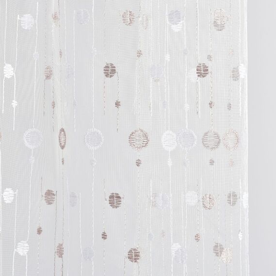 Тюль сітка з вишивкою Веселина V-pudra, фото 3 Тюль сітка з вишивкою Веселина V-pudra, фото 3