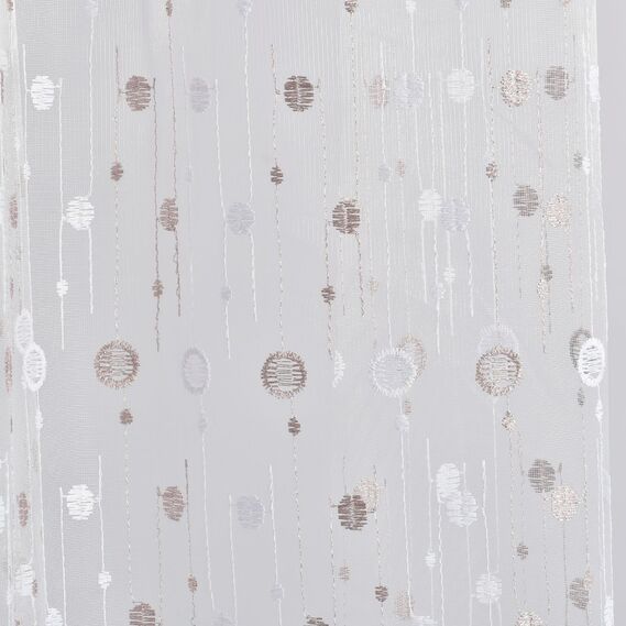 Тюль сітка з вишивкою Веселина V-pudra, фото 4 Тюль сітка з вишивкою Веселина V-pudra, фото 4