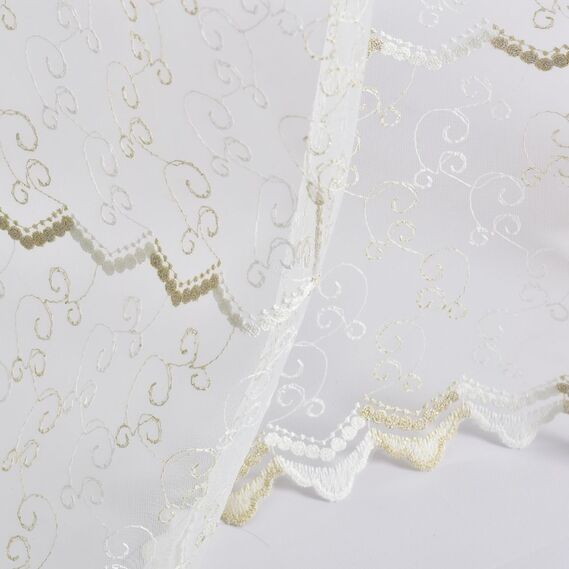 Тюль сетка с вышивкой Альмира V-altin, фото 3 Тюль сетка с вышивкой Альмира V-altin, фото 3