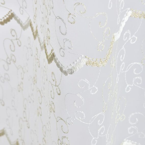Тюль сетка с вышивкой Альмира V-altin, фото 4
