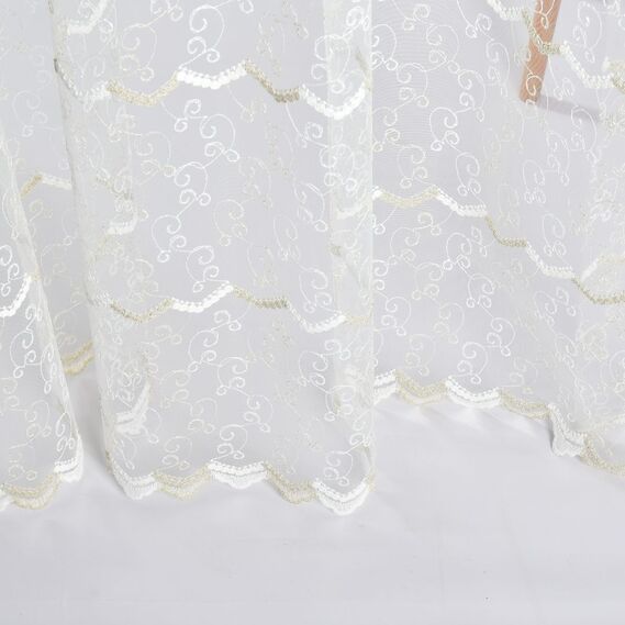 Тюль сетка с вышивкой Альмира V-altin, фото 9