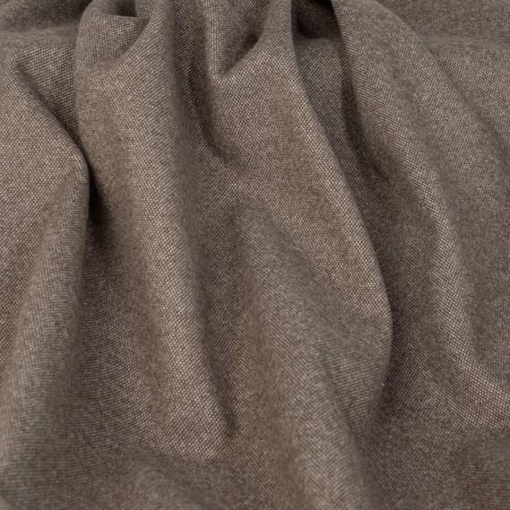 Ткаина костюмна однотонна Альберта коричнева, фото 2