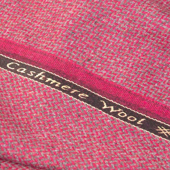 Ткань пальтовая Елка вишня , фото 4