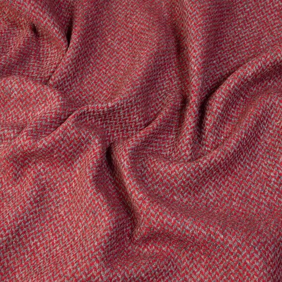 Тканина пальтова Ялинка бордо, фото 3