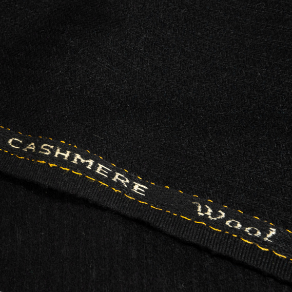 Тканина костюмна HW-3222 стрічка кашемір чорна, фото 4