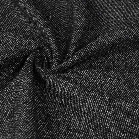 Тканина костюмна Турін чорна, фото 1 Тканина костюмна Турін чорна, фото 1