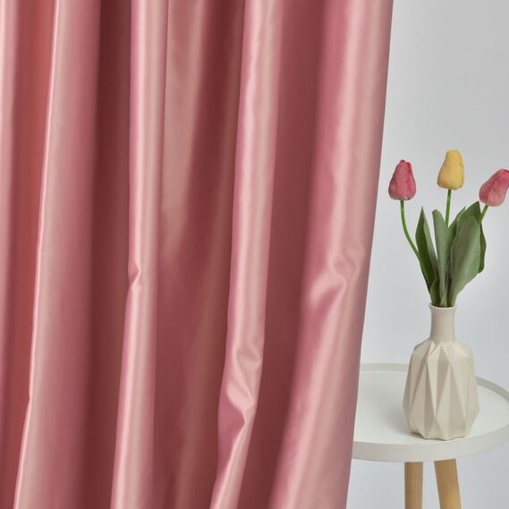 Тканина портьєрна однотонна Micro saten V-154 пудра, фото 3