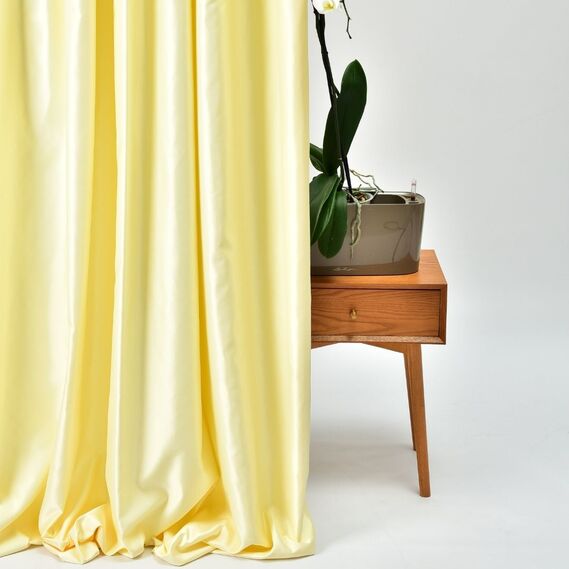 Ткань портьерная однотонная Micro saten V-122 крем, фото 8