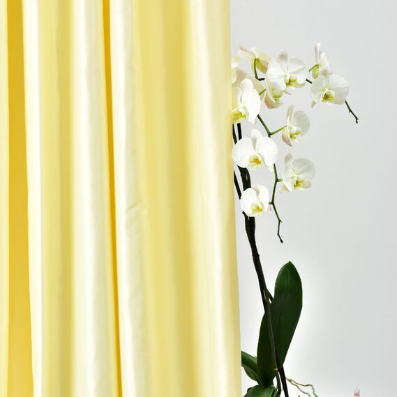 Ткань портьерная однотонная Micro saten V-122 крем, фото 9