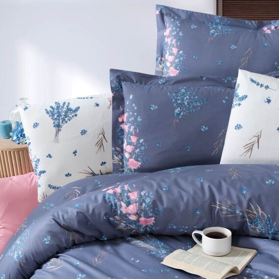 Ткань бязь ранфорс для постельного белья 2,4 м V-12.25216/51 лаванда біла, фото 1