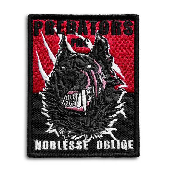 Velcro chevron Wolf Predators 7x9 cm, фото 1