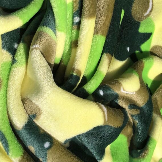 Ткань махровая Велсофт  Діно салат, фото 4