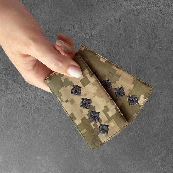 Шеврон нашивка на липучці погон звання ЗСУ Капітан 5х10 см вишитий патч з липучкою піксель, фото 6