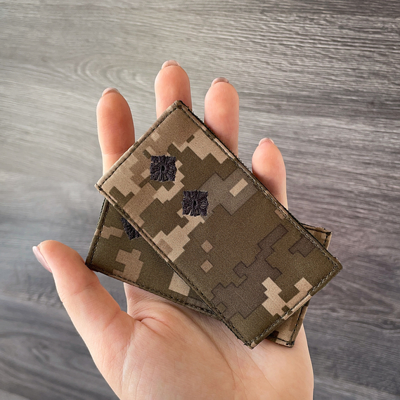 Шеврон нашивка на липучці погон звання ЗСУ Лейтенант 5х10 см, фото 5