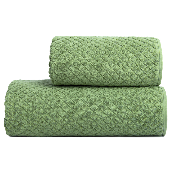 Terry jacquard towel Aurora TM IDEIA 50х90 cm олива , фото 1