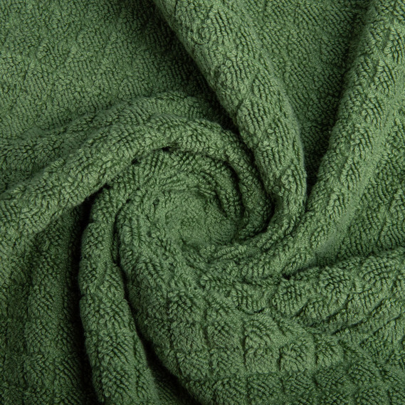 Terry jacquard towel Aurora TM IDEIA 50х90 cm олива , фото 3