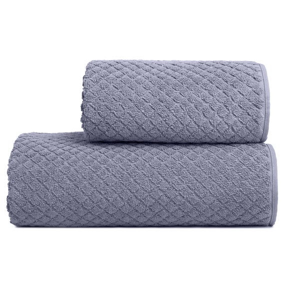 Рушник махровий жакардовий Аврора TM IDEIA 50х90 см графіт, фото 1