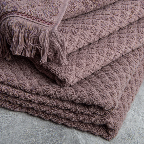 Terry jacquard towel Aurora TM IDEIA 70х140 cm  беж, фото 4