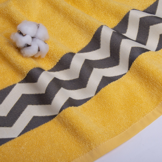 Рушник махровий IZZI TM IDEIA 50х90 см жовтий, фото 3