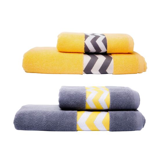 Рушник махровий IZZI TM IDEIA 50х90 см жовтий, фото 8