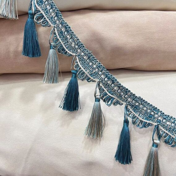 Бахрома декоративная V-1 мор.хвиля, фото 1 Бахрома декоративная V-1 мор.хвиля, фото 1