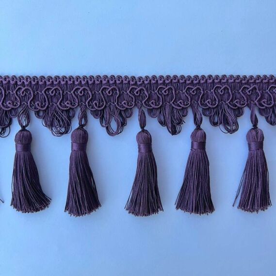 Бахрома декоративная V-K-83 фіолет, фото 1 Бахрома декоративная V-K-83 фіолет, фото 1