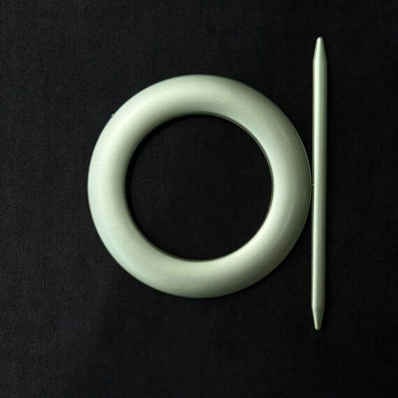 Подхват для штор декоративный V-3-9 золото мат/зелене, фото 2