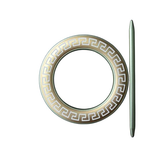 Подхват для штор декоративный V-3-9 золото мат/зелене, фото 4