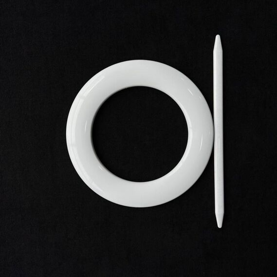 Підхоплення для штор декоративний V-0-0 білий, фото 3 Підхоплення для штор декоративний V-0-0 білий, фото 3