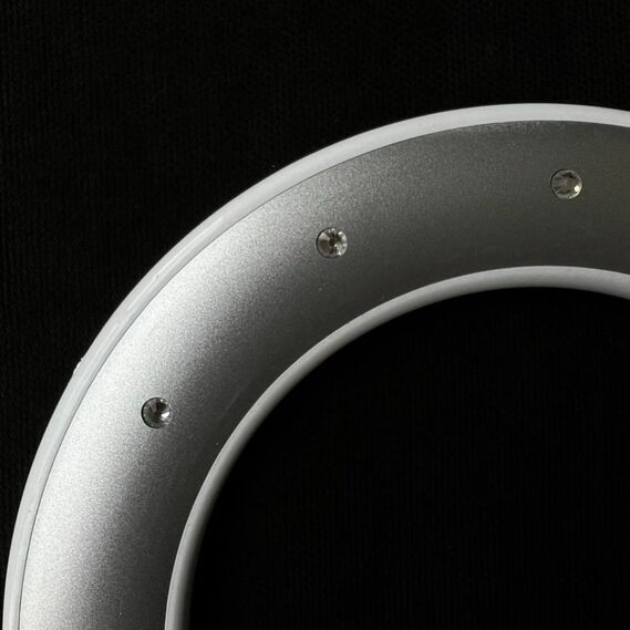 Підхоплення для штор декоративний зі стразами V-4-0 біле/срібло матове, фото 3 Підхоплення для штор декоративний зі стразами V-4-0 біле/срібло матове, фото 3