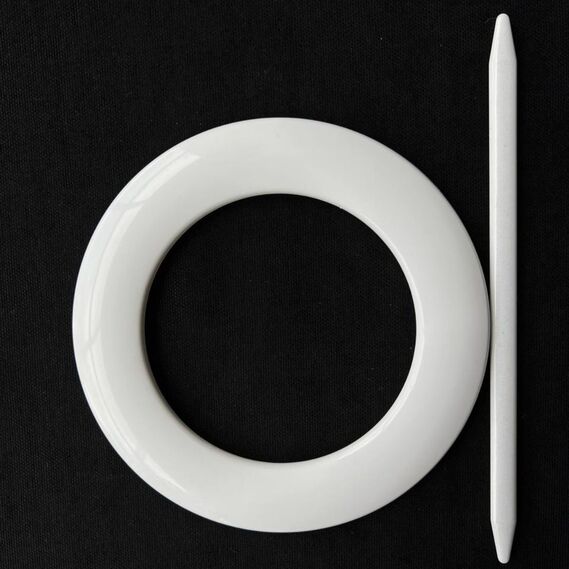 Підхоплення для штор декоративний зі стразами V-4-0 біле/срібло матове, фото 4 Підхоплення для штор декоративний зі стразами V-4-0 біле/срібло матове, фото 4