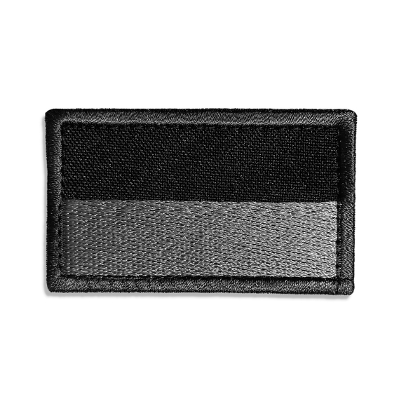 Chevron on velcro Flag of Ukraine black 3.5x6 cm, фото 1