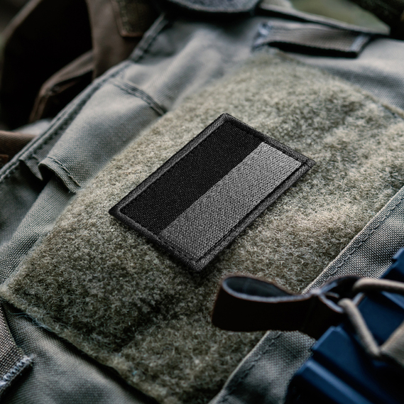 Chevron on velcro Flag of Ukraine black 3.5x6 cm, фото 2