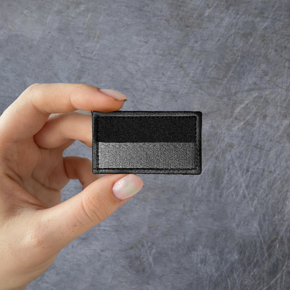 Chevron on velcro Flag of Ukraine black 3.5x6 cm, фото 4