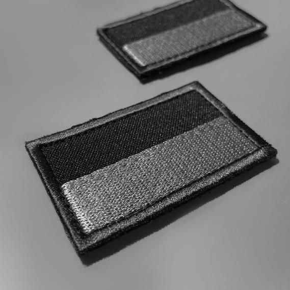 Chevron on velcro Flag of Ukraine black 3.5x6 cm, фото 6