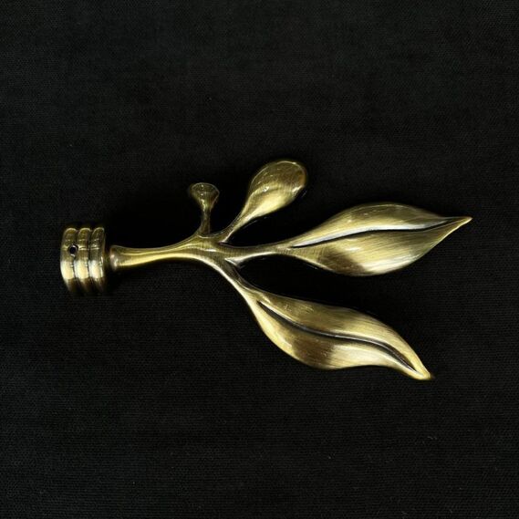  Наконечник Баваро на трубу 16 мм для штор V-A бронза, фото 2