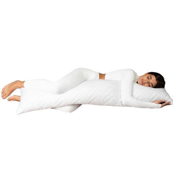 Pillow NORDIC COMFORT+ ТМ IDEIA 40х140 cm біла, фото 2