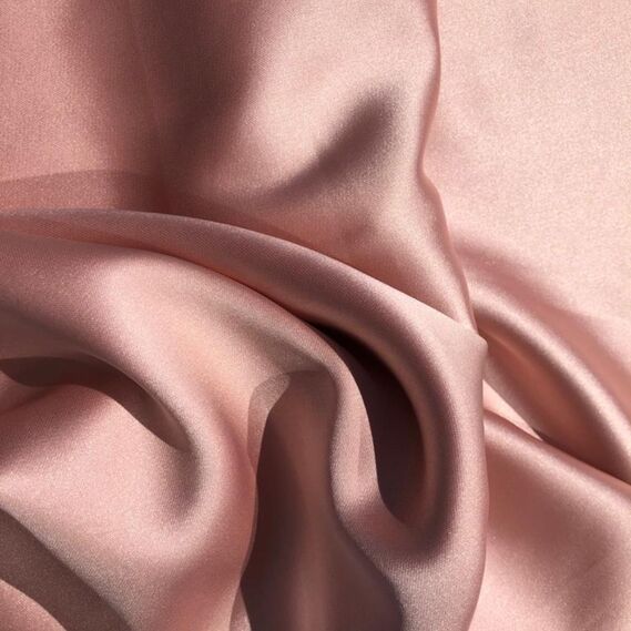 Тканина Атлас Isabella персик, фото 1